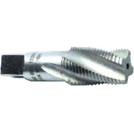 Morse Pipe Tap, Spiral Flute, Series 2121, Imperial, 3414, GroundNPTF, 30 deg Helix Angle, Tapered Cha 36177